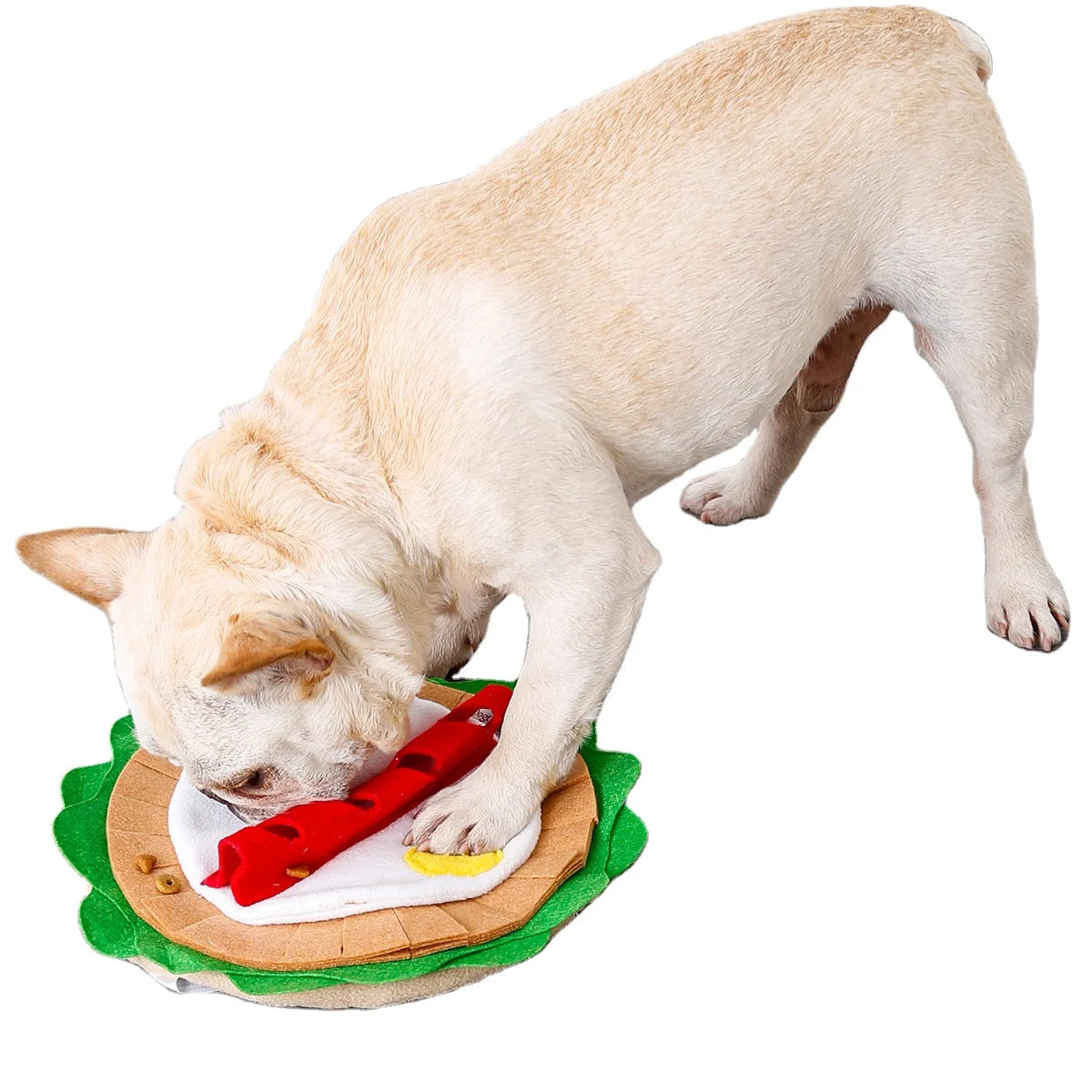 Dog Puzzle Toys Taco-Shaped Interactive Movement Training Toy for Pet Snuffle Mat Enhanced Canine Engagement