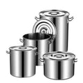 Factory Commercial Cooking Pots Stainless Steel Thickened Stock Pot Soup Bucket for Hotel Restaurant