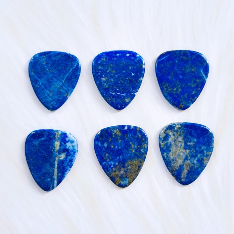 DIY Wholesale Musical Instruments Custom Logo Printing Lapis Lazuli Guitar Picks