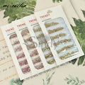 New Design DIY 6 Grids AB Color White Nail Crystal Art Decoration