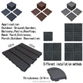 pp Plastic Interlocking Outdoor Use Backyard Balcony  Decking Tiles for Outdoor Patio Use