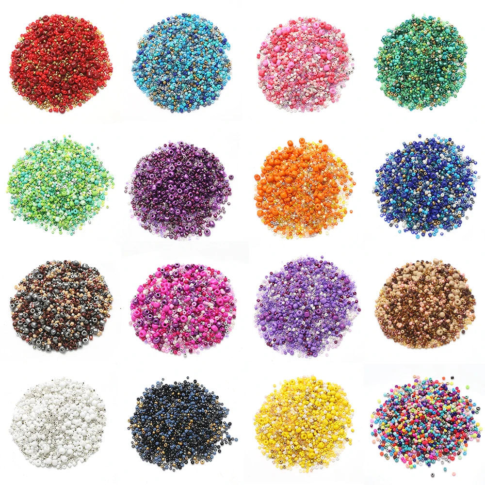 Zhubi 12/0 8/0 6/0 Glass Seed Beads Miyuki Galvanized Dyed Colors Beads for Bracelet DIY Jewelry Making Handmade Charms Crafts