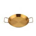 24cm Stainless Steel Korean Shrimp Platter Spanish Seafood Platter Dry Pot Pan Snack Fried Chicken Dry Pan Plate