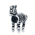 Wholesale 925 Sterling Silver Zebra Horse Animal Beads Fit Original Charm Bracelet Women Fashion Pearl Gold Jewelry Gift SCC550
