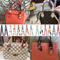 2025 New Slim Series Women's Silk Scarf Wrapped Bag Handle with Small Ribbon Decorative Strap Polyester Material for Adults