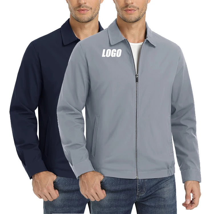 Customize  Men's Baseball Wind Breaker Jacket Polyester Running Track Jackets Coat Waterproof Casual Outwear