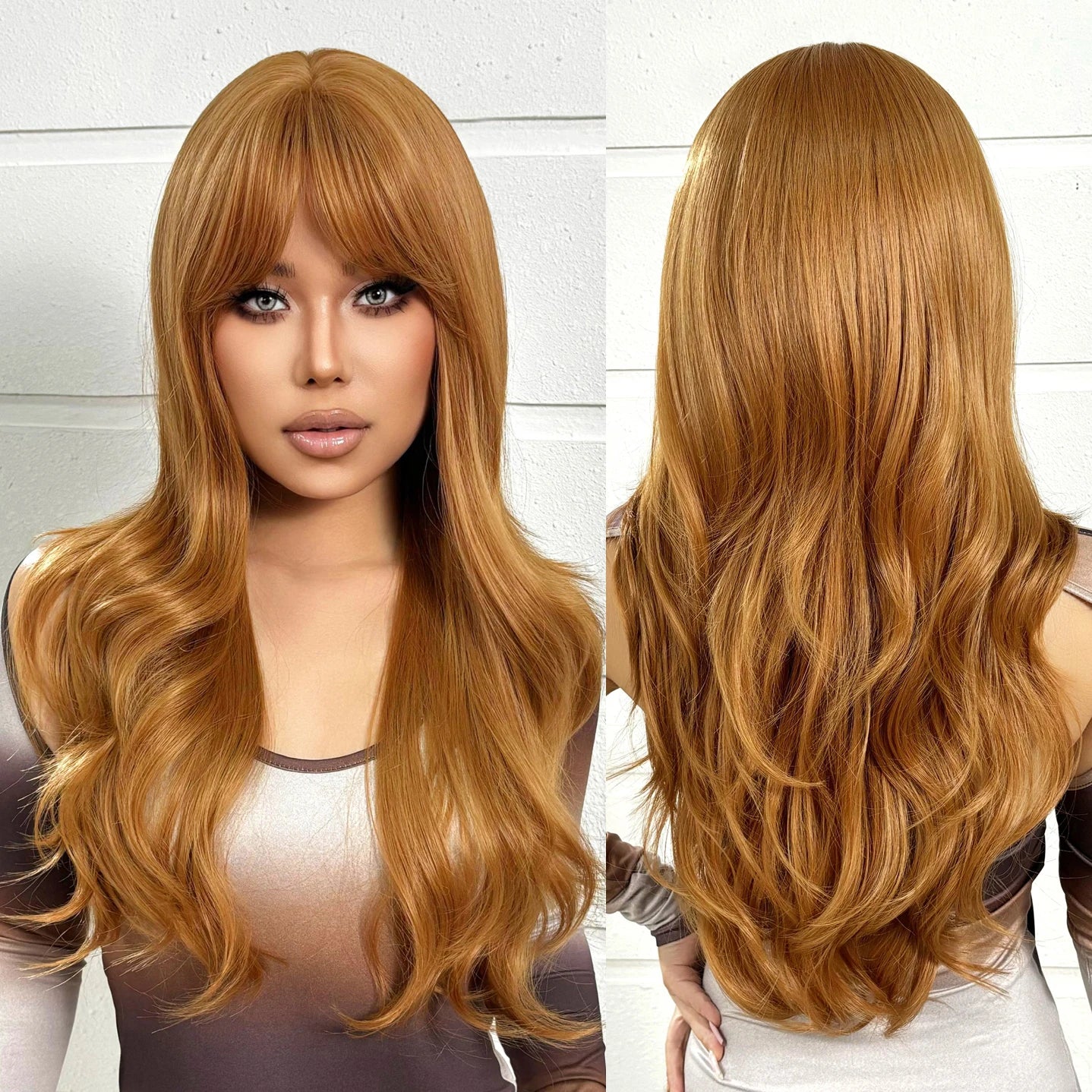 Wholesale Price Future Fiber Ginger Yellow Big Wave Curly Hair Synthetic Wig Curly Hair Matte High Density African Girl