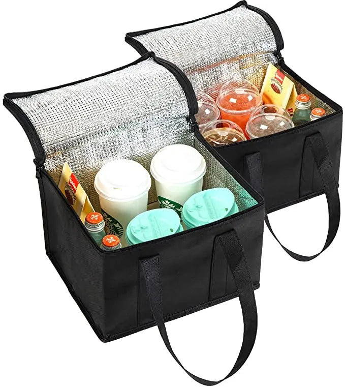 Small Insulated Gym Bag for Food & Drink Delivery Soft Lunch Cooler Coffee Carrier Convenient Tote Bag for On-The-Go Convenience