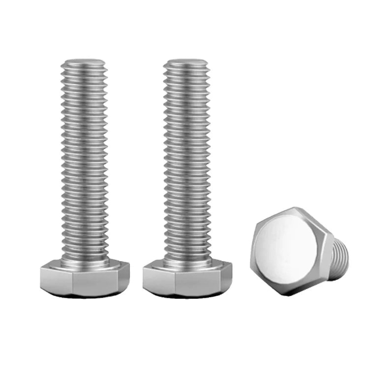 DIN933 304 Stainless Steel M14 M16 Metric System Left-hand Thread External Hexagonal Bolt Hex Head Reverse Thread Screw
