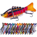 10cm/15g Artificial Fishing Lure Multi Jointed Lifelike Glide Hard Swimbait Swim Bait for Bass Pike Crappie