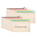Custom Design Cotton Canvas Skin Care Tool Pouch for Travel Organizer Perfume Bottle Bag with Zipper