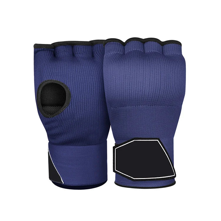 Custom Logo Gel Padded Inner Gloves and Hand Wraps for Martial Arts and Boxing