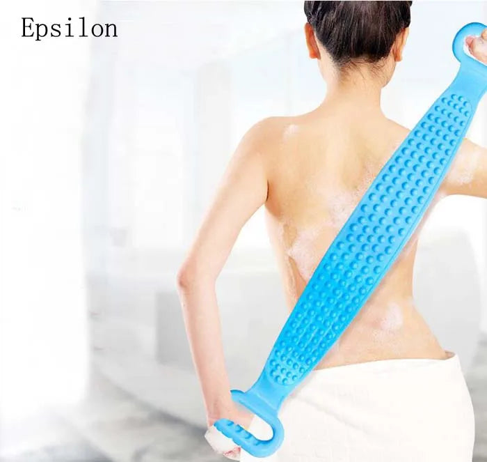 Epsilon Hot Selling Silicone Brushes Bath Towels Rubbing Back Exfoliatin Mud Peelin