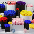 Hot Flower Arrangement Gifts Forever Decorative Flower Dried Everlasting Floral Box Eternal Preserved Roses in Box