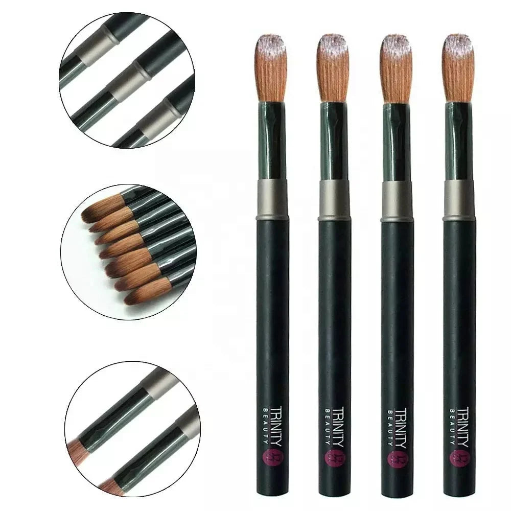 Yihuale 100% Pure Kolinsky Acrylic Nail Art Brush with Acrylic Handle 2#~24#