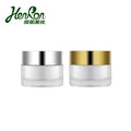 30g Top Seller High Quality Acrylic ABS Ready Ship Frosted Clear Matte Gold Lid Silver Cap Custom Logo Jar Empty Face Cream