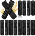 Reusable Travel Utensils Set Wheat Straw Portable Plastic Fork Spoons Knife Camping Cutlery With Case