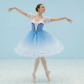 Professional Ballet Romantic Tutu Long Skirt Black Red Spain Dress Adult Children's Ballet Performance Dress