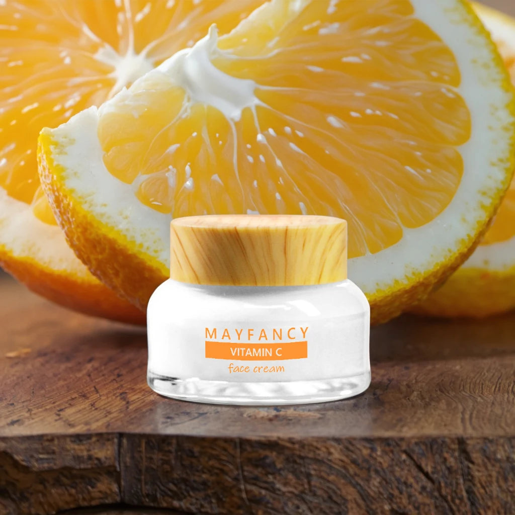 50ml Organic Vitamin C Whitening Cream Skin Revitalizer Cream Day Natural Ingredients Adults Lightening Cream Female 3 Years