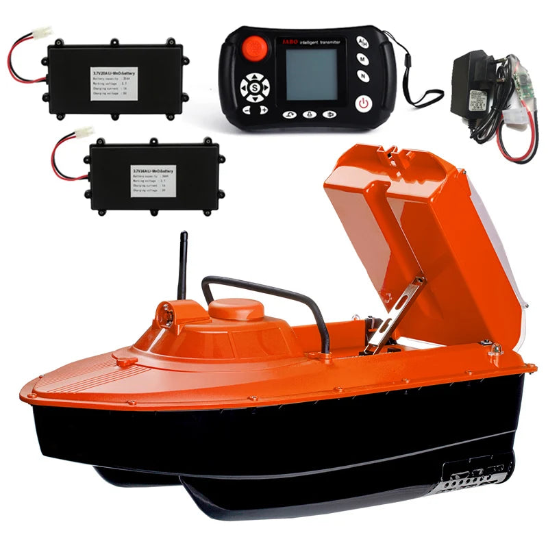 EU Shipping JABO 2CG 7.4V 10A+10A GPS Sonar Bait Boat Auto Return GPS Fishing Finder Bait Boat(16nests)