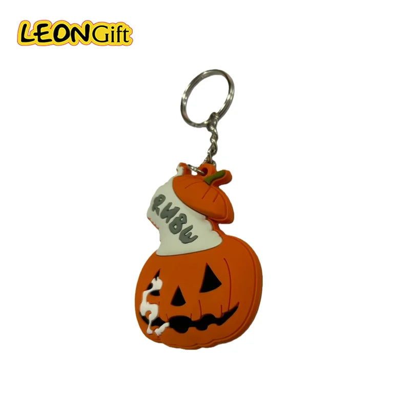 Leon Metal Gift Custom Keychain Rubber Pvc Cartoon Character Accessories 3d Rubber Key Chains