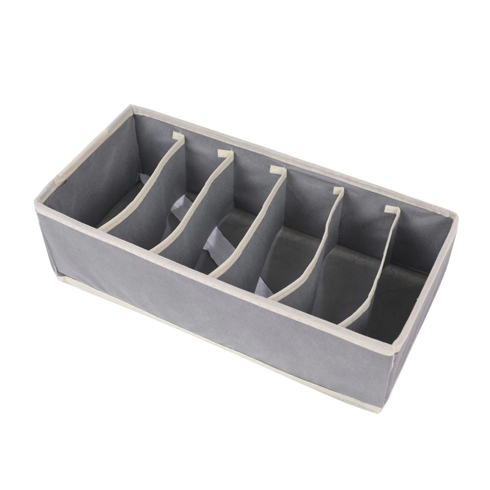 Fabric Foldable Multi-functional Lattice Pattern Divide Storage Box for Kidclothingunderwear Socks Bras and Toys