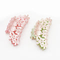 Hot Selling Fashion Girl Hair Clips High-end Geometric Hair Accessories Hollow Flower Acetate Rhinestone Hair Claws