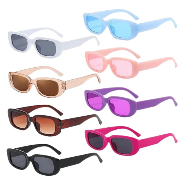 2026 Small Rectangle Sunglasses Women Retro Square Glasses 90s Vintage Sunglasses Trendy for Festival Party Decor