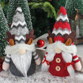 Hot Selling Christmas Antler Dwarf Grey Red High Hat Faceless Gnome Forest Rudolph Doll Xmas Gift