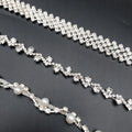 All-match Rhinestone Chain Bride Wedding Dress Headdress Handmade New Welding Claw Chain