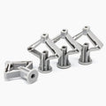 NINDEJIN JS-HDDG M8*50mm Grey Bright Finish Nylon Expansion Tube Butterfly Anchors Wall Plug High Load Capacity