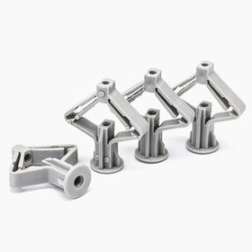 NINDEJIN JS-HDDG M8*50mm Grey Bright Finish Nylon Expansion Tube Butterfly Anchors Wall Plug High Load Capacity