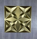 Hot Sale New Design Champagne Gold Colors Wall Panel 500*500mm Pvc 3D Wall Panel for Interior Decoration