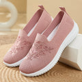 New Design Outdoor Slip-on Women's Casual Sports Shoes Embroidered Anti-slip Casual Shoes for Elderly Ladies