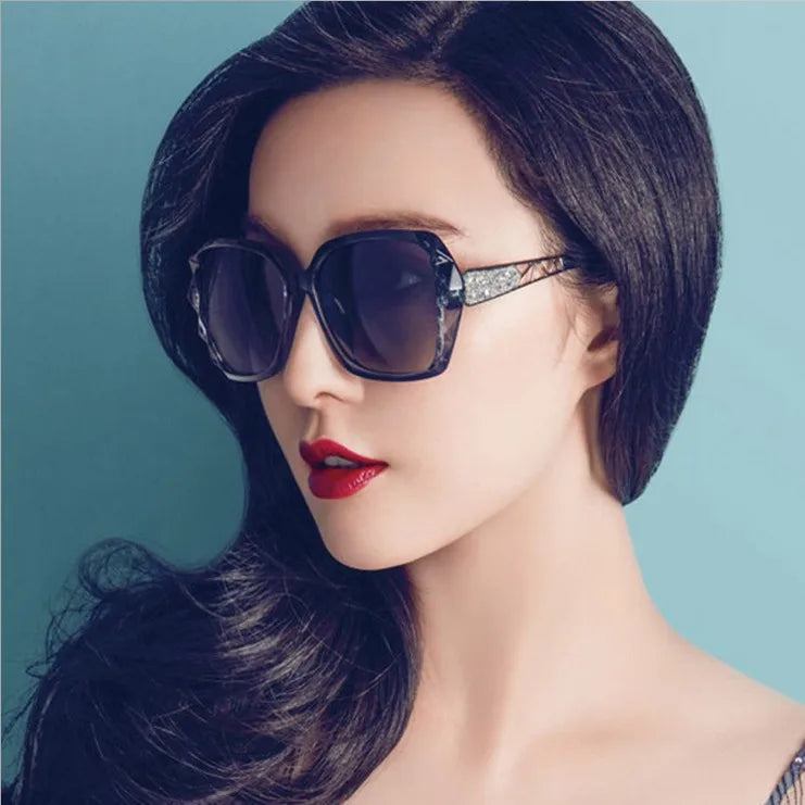 2023 Fashion Hipster Sunglasses Retro Large Frame Women Sunglasses Wholesale