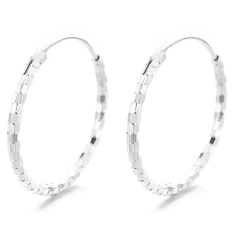 Simply 925 Sterling Silver Gold Plating Irregularity Surface Huggie Earrings for Women Wholesale