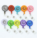 Lebei Custom Logo Retractable Round Plastic Yo-Yo ID Badge Reel Accessory Holder