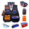2025 Adjustable Elite Kids Children Tactical Vest Kit for Nerf Series Equipped Soft Bullet Toy Game Vest for Kids Girls Boys