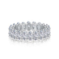 Dylam Anti Tarnish Latest Weeding Series Hot Sale Rhodium and Gold Plated Perfect Zircon S925 Rings for Marriage