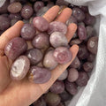 Crystal Healing Semi Precious Stone Lavender Rose Quartz Tumbled Stones