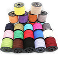 10m/lot 2.5mm Flat Faux Suede Braided Cord Korean Velvet Leather Thread String Rope for DIY Necklace Jewelry Making Supplies MegaBDM
