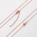 Factory Direct Sale Rose Gold 1mm/1.5mm/2mm Custom  Long Chain Necklace Stainless Steel  for Women Jewelry Making