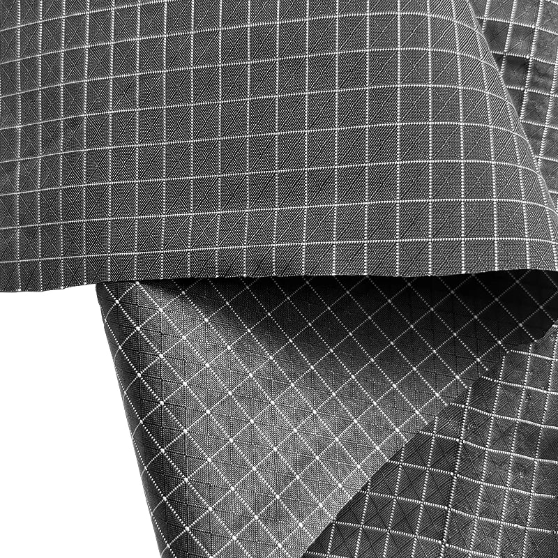 Quality Wholesale Plaid Fabric Awning Fabric Waterproof Free Sample 100Nylon Oxford Fabric for Backpack