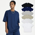 NO MOQ Custom Design Oversize T-shirt Man 310G Cotton Plus Size Blank Plain T-shirt Sport Tshirt Short Sleeve