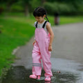 Integrated Protective Children Raincoat and Overalls Windproof Rainproof Breathable Raincoat