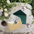 Fancy Luxury Small Wedding Invitation Thank You Gift Kraft Cardboard Custom Packaging Paper Envelope With Card Printed