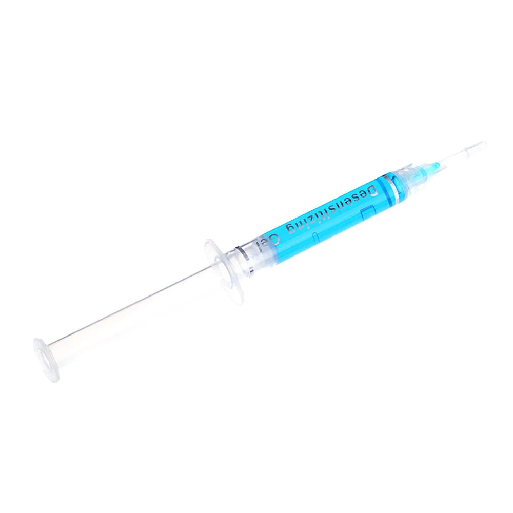 Professional Dental Teeth Whiten Desensitization Gel 3ml Remineralization Syringe Gel Blue Teeth Whitening Desensitizing Gel