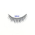 New Trend 3D Faux Mink Eyelashes Superfine Soft Invisible Silk Clear Band Wispy Cruelty-Free Synthetic Hair