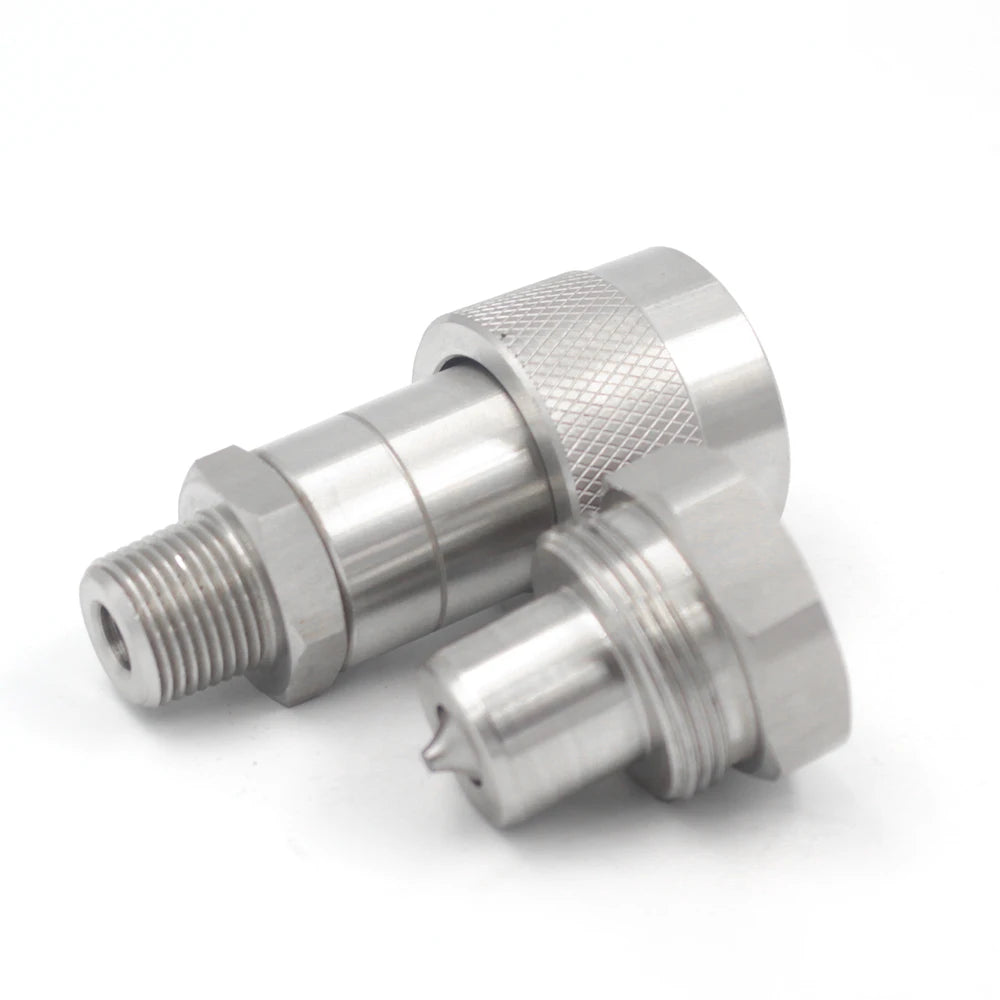 SALNYA 3/8 Inch Carbon Steel High Pressure Interchange 10000 psi Hydraulic Jacks System Quick Connect Coupler Forged Zinc Plated