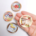 100Pcs 48mm Mini Resin Woven Basket Plates Kawaii 3D Dollhouse Food Tray Cabochons for DIY